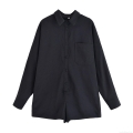 Women's Casual Long Sleeve Jumpsuit Romper Fashion Lapel Collar Button Down Solid Color Polyester Short Romper For Streetwear Daily Lady Street Style Streetwear Romper With Pockets Women's Casual Long Sleeve Jumpsuit Romper Fashion Lapel Collar Button Down Solid Color Polyester Short Romper For Streetwear Daily Lady Street Style Streetwear Romper With Pockets