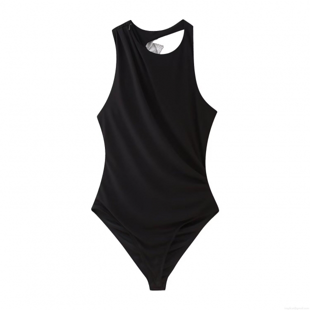 Women's Sexy Long Sleeve Bodysuit Polyester Alloy Rhinestone Bowknot Decor Hollow Out Leotard Slim Fit Fashion Party Jumpsuit Tops Women's Sexy Long Sleeve Bodysuit Polyester Alloy Rhinestone Bowknot Decor Hollow Out Leotard Slim Fit Fashion Party Jumpsuit Tops
