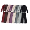 Women's 2-Piece Fleece Lined Tracksuit Set Solid Color Stand Collar Zipper Jacket and High Waist Wide Leg Sweatpants Casual Sporty Loungewear Outfits Women's 2-Piece Fleece Lined Tracksuit Set Solid Color Stand Collar Zipper Jacket and High Waist Wide Leg Sweatpants Casual Sporty Loungewear Outfits