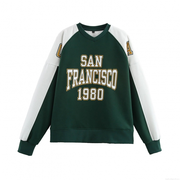 Women's Loungewear Set Cotton Blend Fleece San Francisco 1980 Print Sweatshirt And Jogger Pants American College Style Two Piece Outfits Casual Sporty Tracksuit Women's Loungewear Set Cotton Blend Fleece San Francisco 1980 Print Sweatshirt And Jogger Pants American College Style Two Piece Outfits Casual Sporty Tracksuit