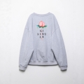 Women's Casual Heather Grey XI XING LE Peach Print Two Piece Set Round Neck Sweatshirt And Wide Leg Pants Streetwear Loungewear Outfits Women's Casual Heather Grey XI XING LE Peach Print Two Piece Set Round Neck Sweatshirt And Wide Leg Pants Streetwear Loungewear Outfits