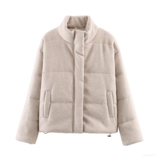 Women's Winter Thick Padded Jacket Stand Collar Loose Fit Warm Puffer Coat With Silk Cotton Filling Streetwear Outerwear For Lady Casual Fashion Women's Winter Thick Padded Jacket Stand Collar Loose Fit Warm Puffer Coat With Silk Cotton Filling Streetwear Outerwear For Lady Casual Fashion