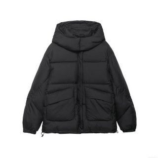 Women's Fashion Loose Hooded Padded Jacket Winter Warm Windproof 100% Polyester Thick Outerwear With Zipper Pockets Casual Streetwear Coat For Women Women's Fashion Loose Hooded Padded Jacket Winter Warm Windproof 100% Polyester Thick Outerwear With Zipper Pockets Casual Streetwear Coat For Women