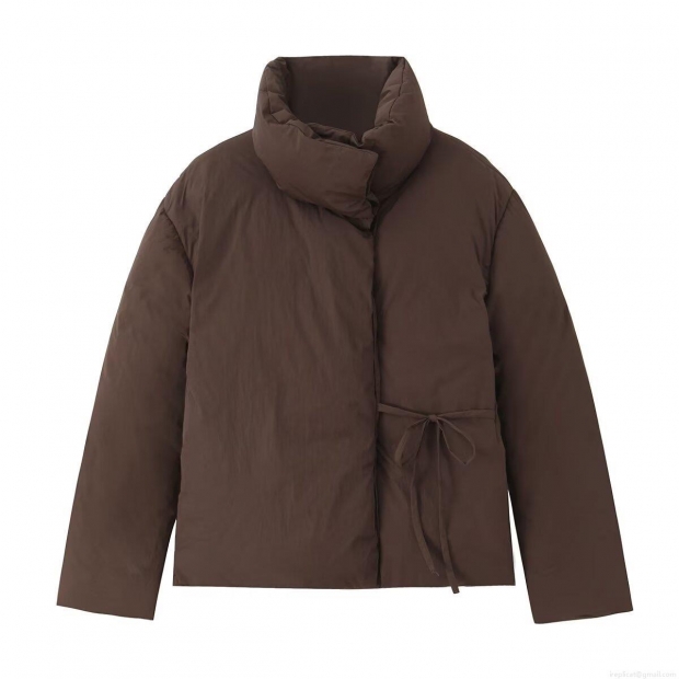 Women Casual Solid Thickened Puffer Jacket Stand Collar Tie Waist Loose Polyester Cotton Padded Coat Winter Warm Outerwear Streetwear Women Casual Solid Thickened Puffer Jacket Stand Collar Tie Waist Loose Polyester Cotton Padded Coat Winter Warm Outerwear Streetwear