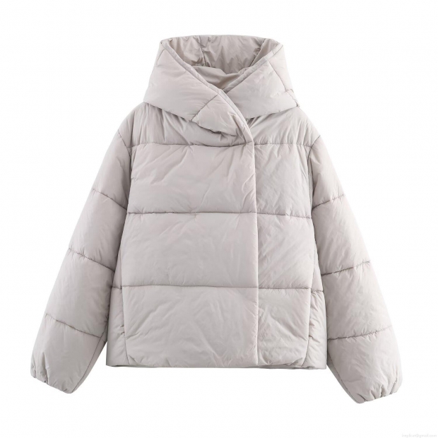 Women's Hooded Puffer Jacket Oversized Winter Warm Polyester Cotton Padded Coat Solid Color Loose Parka Outerwear for Cold Weather Women's Hooded Puffer Jacket Oversized Winter Warm Polyester Cotton Padded Coat Solid Color Loose Parka Outerwear for Cold Weather