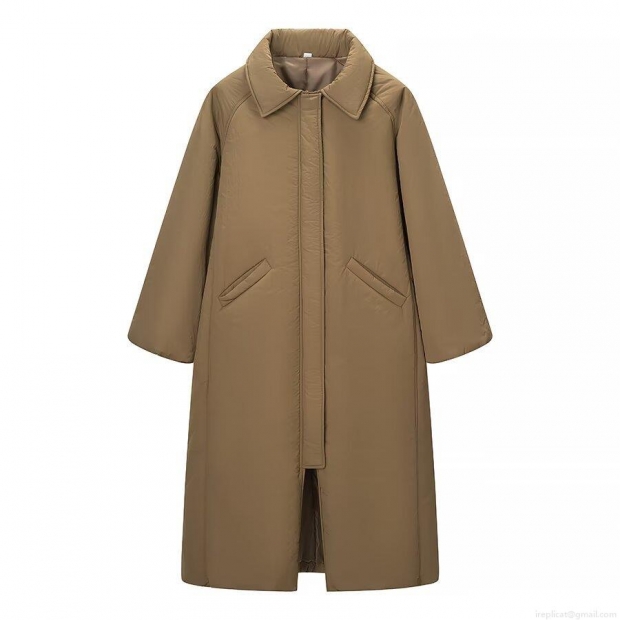 Women's Winter Long Padded Coat Warm Quilted Parka Jacket Turn-down Collar Casual Solid Color Outerwear With Pockets Loose Fit Overcoat For Ladies Women's Winter Long Padded Coat Warm Quilted Parka Jacket Turn-down Collar Casual Solid Color Outerwear With Pockets Loose Fit Overcoat For Ladies