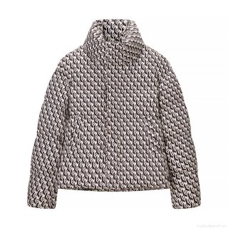 Women's Fashion Casual Geometric Pattern Padded Jacket Winter Short Stand Collar Cotton Blend Quilted Coat Warm Outerwear Long Sleeve Puffer Jacket Women's Fashion Casual Geometric Pattern Padded Jacket Winter Short Stand Collar Cotton Blend Quilted Coat Warm Outerwear Long Sleeve Puffer Jacket