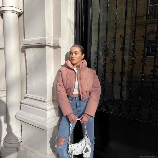 Women Fashion Short Puffer Jacket Stand Collar Long Sleeve Quilted Padded Coat Warm Zip Up Winter Outerwear Casual Pink Bubble Jacket Women Fashion Short Puffer Jacket Stand Collar Long Sleeve Quilted Padded Coat Warm Zip Up Winter Outerwear Casual Pink Bubble Jacket