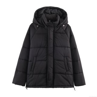 Women's Hooded Puffer Jacket Quilted Polyester Mid Length Drawstring Hem Winter Warm Overcoat Casual Oversized Streetwear Outerwear For Women Women's Hooded Puffer Jacket Quilted Polyester Mid Length Drawstring Hem Winter Warm Overcoat Casual Oversized Streetwear Outerwear For Women
