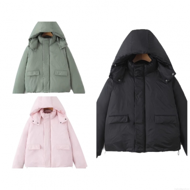 Women's Winter Oversized Padded Jacket Fashion Casual Detachable Hooded Cotton Coat Warm Windproof Short Parka Outerwear With Drawstring Hem Women's Winter Oversized Padded Jacket Fashion Casual Detachable Hooded Cotton Coat Warm Windproof Short Parka Outerwear With Drawstring Hem