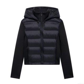 Women's Fashion Hooded Patchwork Puffer Jacket Casual Loose Long Sleeve Zip Up Quilted Cotton Padded Short Outerwear For Autumn Winter Streetwear Lady Women's Fashion Hooded Patchwork Puffer Jacket Casual Loose Long Sleeve Zip Up Quilted Cotton Padded Short Outerwear For Autumn Winter Streetwear Lady