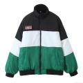 Women's Color Block Puffer Jacket Fashion Patch Embroidery Stand Collar Long Sleeve Padded Coat Windproof Streetwear Outerwear For Casual Winter Spring Women's Color Block Puffer Jacket Fashion Patch Embroidery Stand Collar Long Sleeve Padded Coat Windproof Streetwear Outerwear For Casual Winter Spring