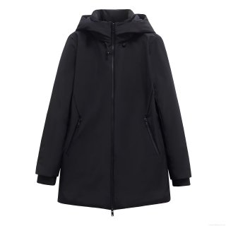 Women's Fashion Padded Parka Jacket Windproof Hooded Puffer Coat With Dual Zipper Mid-length Solid Color Outerwear For Ladies Winter Spring Streetwear Women's Fashion Padded Parka Jacket Windproof Hooded Puffer Coat With Dual Zipper Mid-length Solid Color Outerwear For Ladies Winter Spring Streetwear