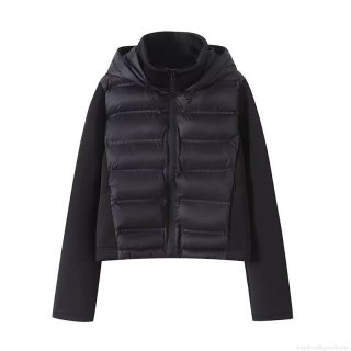 Women Casual Hooded Cotton Padded Parka Jacket Polyester Spandex Quilted Patchwork Long Sleeve Full Zipper Windproof Warm Coat For Daily Outdoor Winter Women Casual Hooded Cotton Padded Parka Jacket Polyester Spandex Quilted Patchwork Long Sleeve Full Zipper Windproof Warm Coat For Daily Outdoor Winter