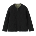 Women's Reversible Quilted Jacket Casual Round Neck Zipper Lightweight Puffer Coat Solid Color Onion Pattern Outerwear For Autumn Winter Women's Reversible Quilted Jacket Casual Round Neck Zipper Lightweight Puffer Coat Solid Color Onion Pattern Outerwear For Autumn Winter