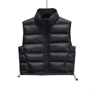Women's Puffer Vest Polyester Stand Collar Double-Sided Wear Casual Outerwear Gilet For Autumn Winter Women Quilted Padded Waistcoat Women's Puffer Vest Polyester Stand Collar Double-Sided Wear Casual Outerwear Gilet For Autumn Winter Women Quilted Padded Waistcoat