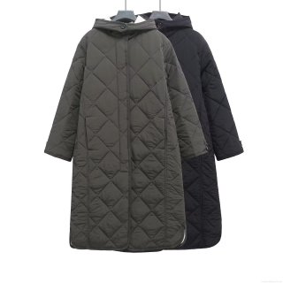 Women's Extra Long Hooded Quilted Coat Diamond Pattern Polyester Winter Warm Puffer Jacket Loose Casual Outwear For Women Women's Extra Long Hooded Quilted Coat Diamond Pattern Polyester Winter Warm Puffer Jacket Loose Casual Outwear For Women