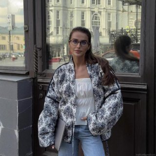 Women's Vintage Paisley Print Quilted Jacket Retro Boho Lace-up Long Sleeve Padded Cotton Coat Autumn Winter Warm Outerwear For Women Women's Vintage Paisley Print Quilted Jacket Retro Boho Lace-up Long Sleeve Padded Cotton Coat Autumn Winter Warm Outerwear For Women