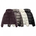 Women's Fashion Hooded Puffer Jacket Casual Warm Quilted Cotton Blend Winter Coat Loose Fit Long Sleeve Outerwear For Women Women's Fashion Hooded Puffer Jacket Casual Warm Quilted Cotton Blend Winter Coat Loose Fit Long Sleeve Outerwear For Women