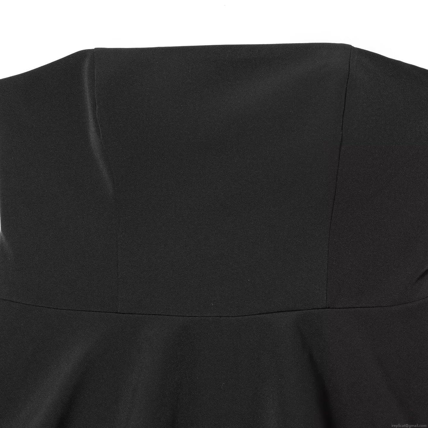 Women Sexy Strapless Peplum Romper Elegant Solid Black Sleeveless Short Jumpsuit For Party Evening Clubwear Polyester Slim Fit One-Piece Outfit
