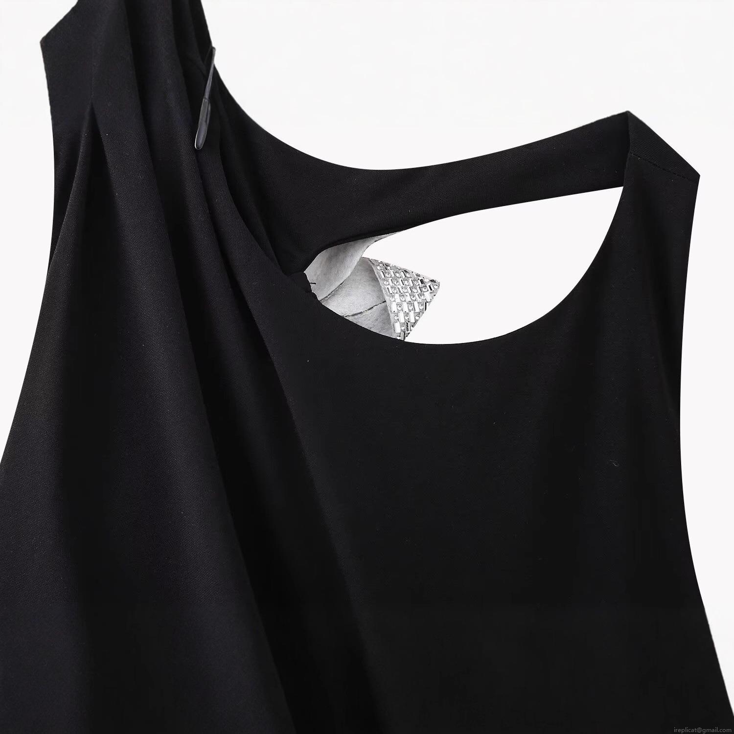 Women's Sexy Backless Bodysuit Rhinestone Bow Halter Neck Jumpsuit Polyester Slim Fit Sleeveless Party Clubwear Black