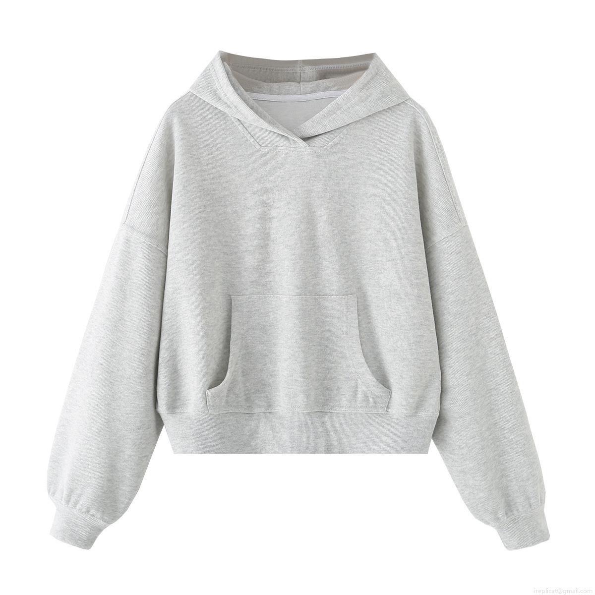 Women's Casual Two Piece Set Solid Color Hooded Sweatshirt and Joggers Pants Loungewear Autumn Winter Long Sleeve Streetwear Tracksuit Outfits