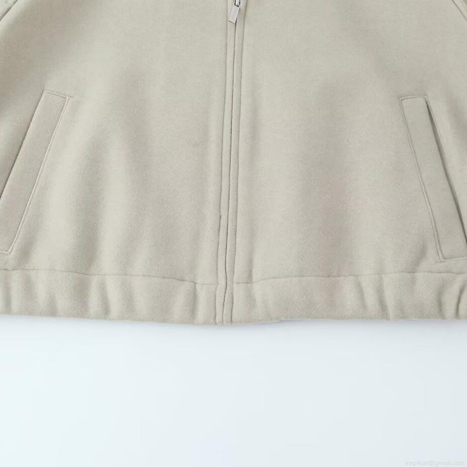 Women's Casual Loungewear Set Solid Color Stand Collar Zipper Hoodie Sweatshirt And High Waist Wide Leg Long Pants Two Piece Knit Winter Outfit