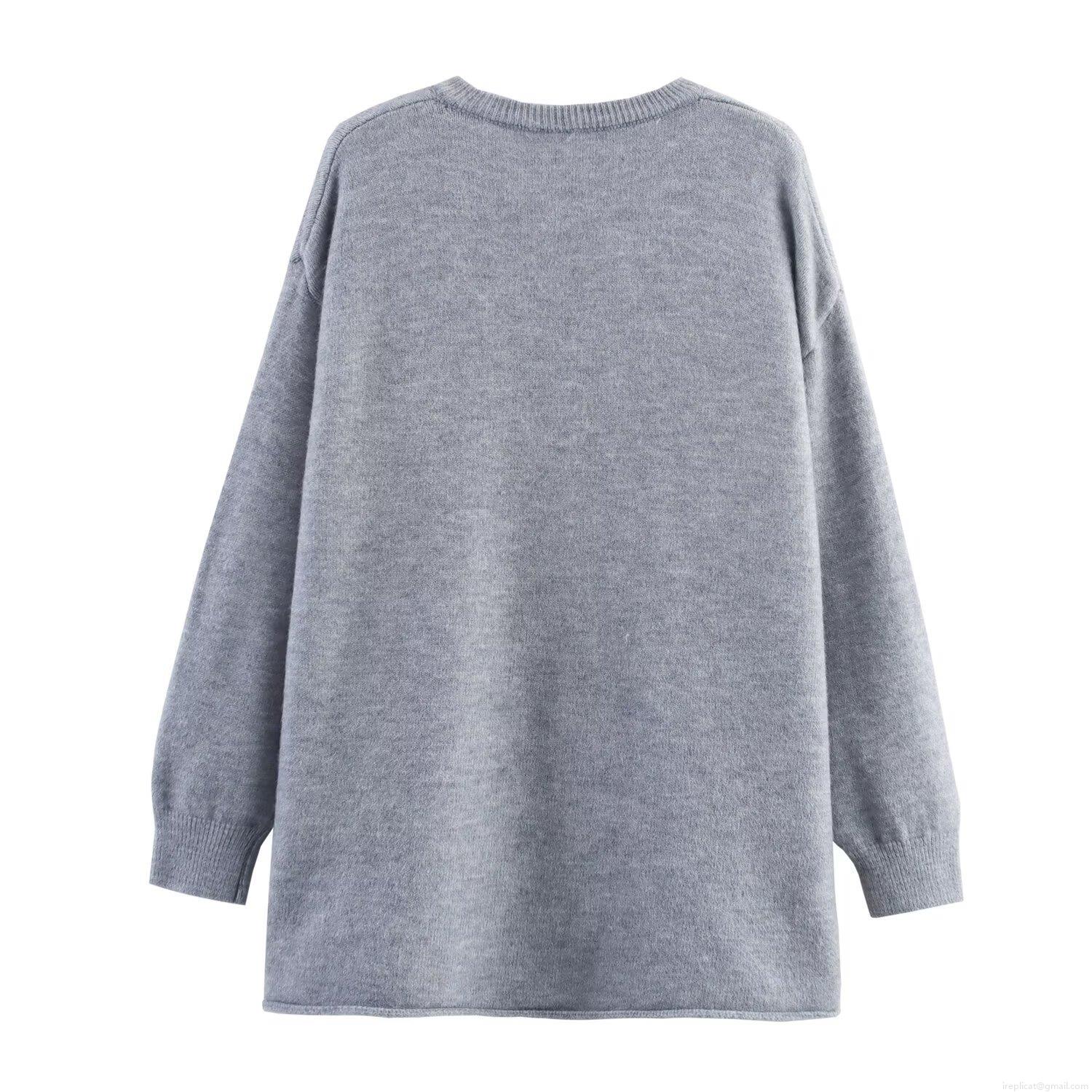 Women's Knit 2 Piece Outfits Casual V Neck Long Sleeve Top And Shorts Set Solid Color Loungewear Loose Fit Knitwear Homewear Polyester Tracksuit