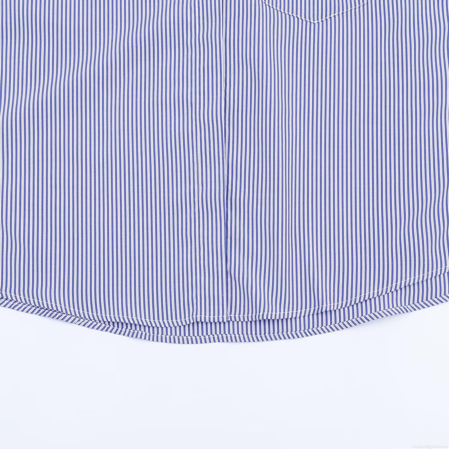 Women Striped Poplin Shirt and Pants Loungewear Set Long Sleeve Casual Contrast Piping Pajama Two Piece Suit for Home Daily Wear Sleepwear