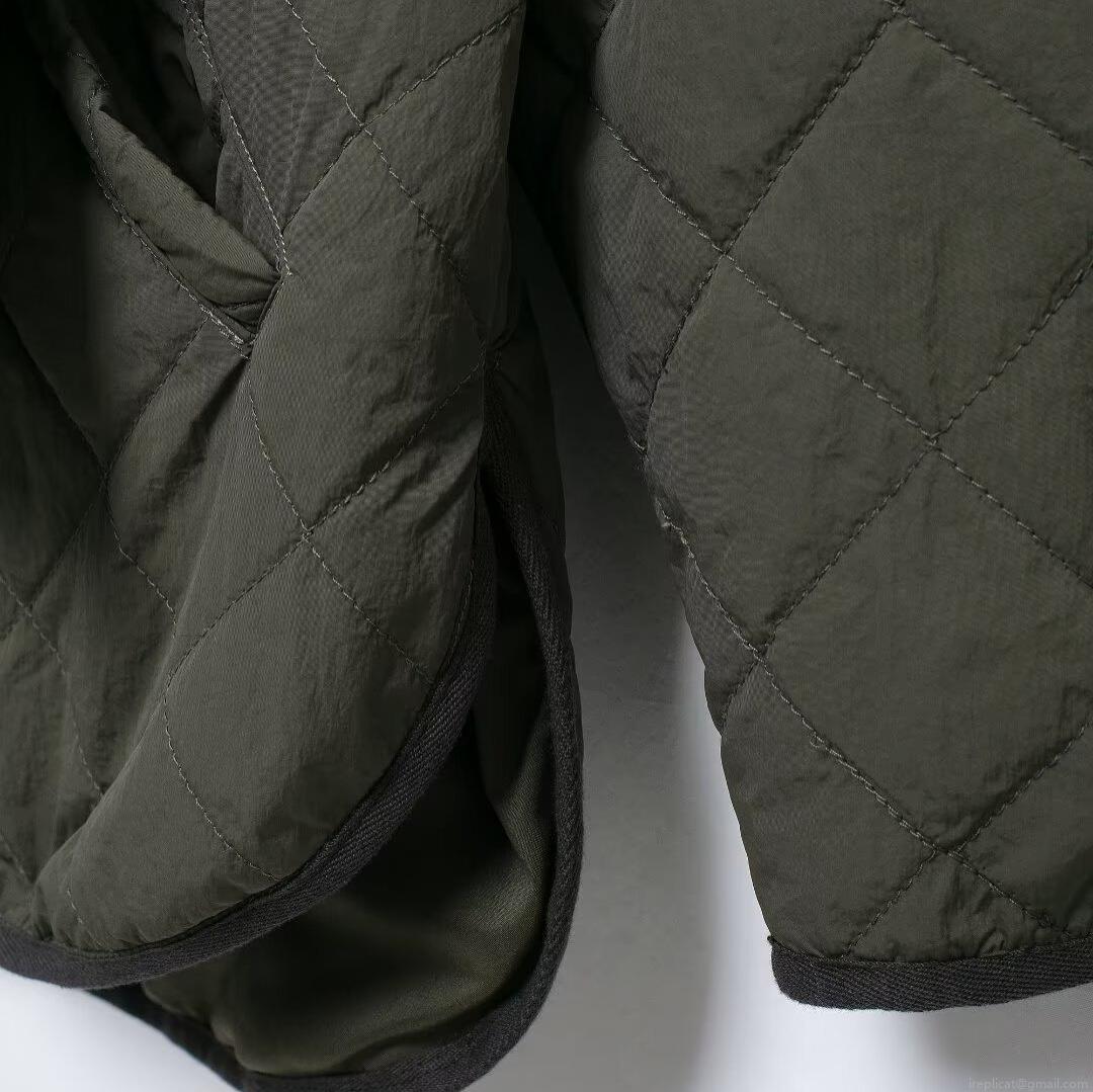 Women's Casual Loose Diamond Quilted Jacket With Matching Scarf Lightweight Polyester Puffer Coat Olive Green Solid Long Sleeve Outerwear For Autumn Winter