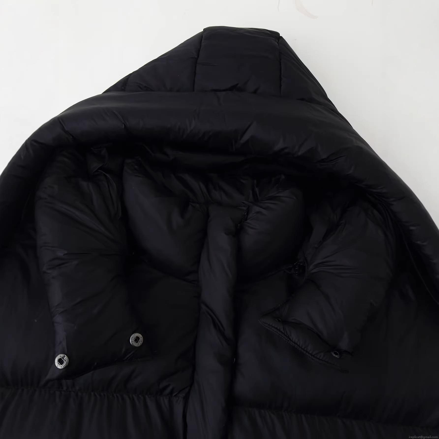 Women's Winter Padded Jacket Thick Hooded Cotton Coat Windproof Warm Quilted Outerwear With Pockets Loose Fit Casual Streetwear Black Puffer Jacket For Lady