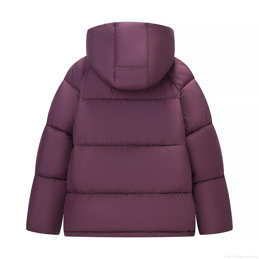 Women's Oversized Hooded Padded Jacket Polyester Quilted Thick Warm Winter Puffer Coat Solid Purple Casual Outdoor Streetwear Outerwear For Women