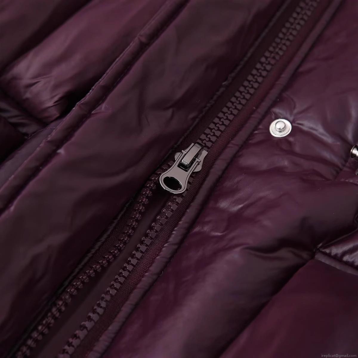 Women's Shiny Dark Purple Hooded Puffer Jacket Mid-Length Quilted Cotton Padded Coat Windproof Streetwear Warm Outerwear With Zipper Drawstring Waist For Winter Autumn Fashion Ladies