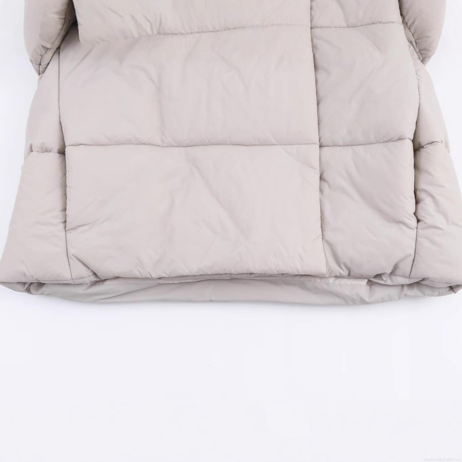 Women's Hooded Puffer Jacket Oversized Winter Warm Polyester Cotton Padded Coat Solid Color Loose Parka Outerwear for Cold Weather