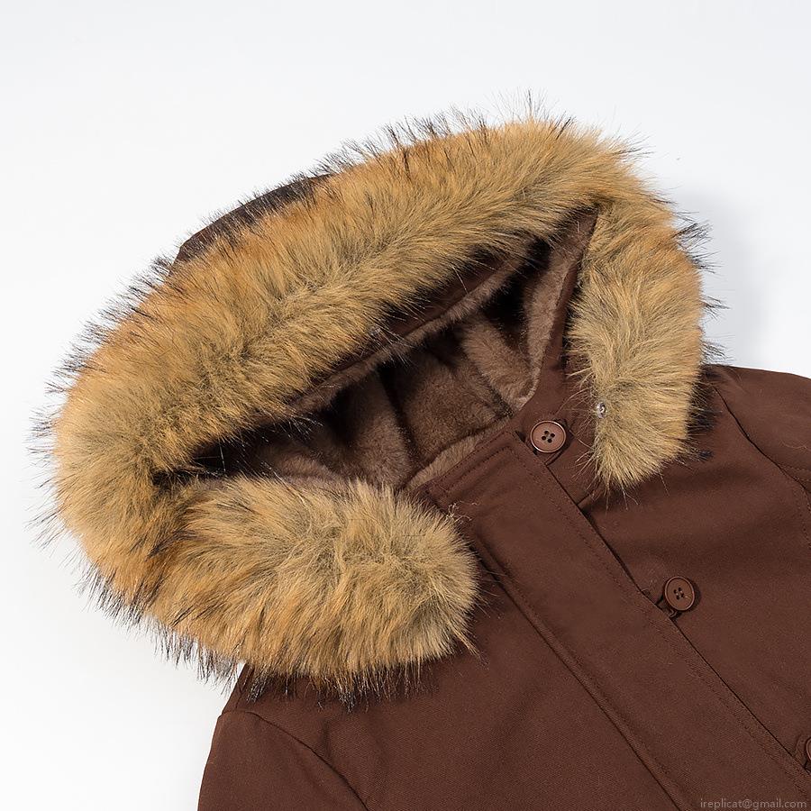 Women's Winter Warm Faux Fur Trimmed Hooded Cotton Padded Jacket Polyester Casual Solid Color Puffer Coat With Ribbed Cuffs And Hem