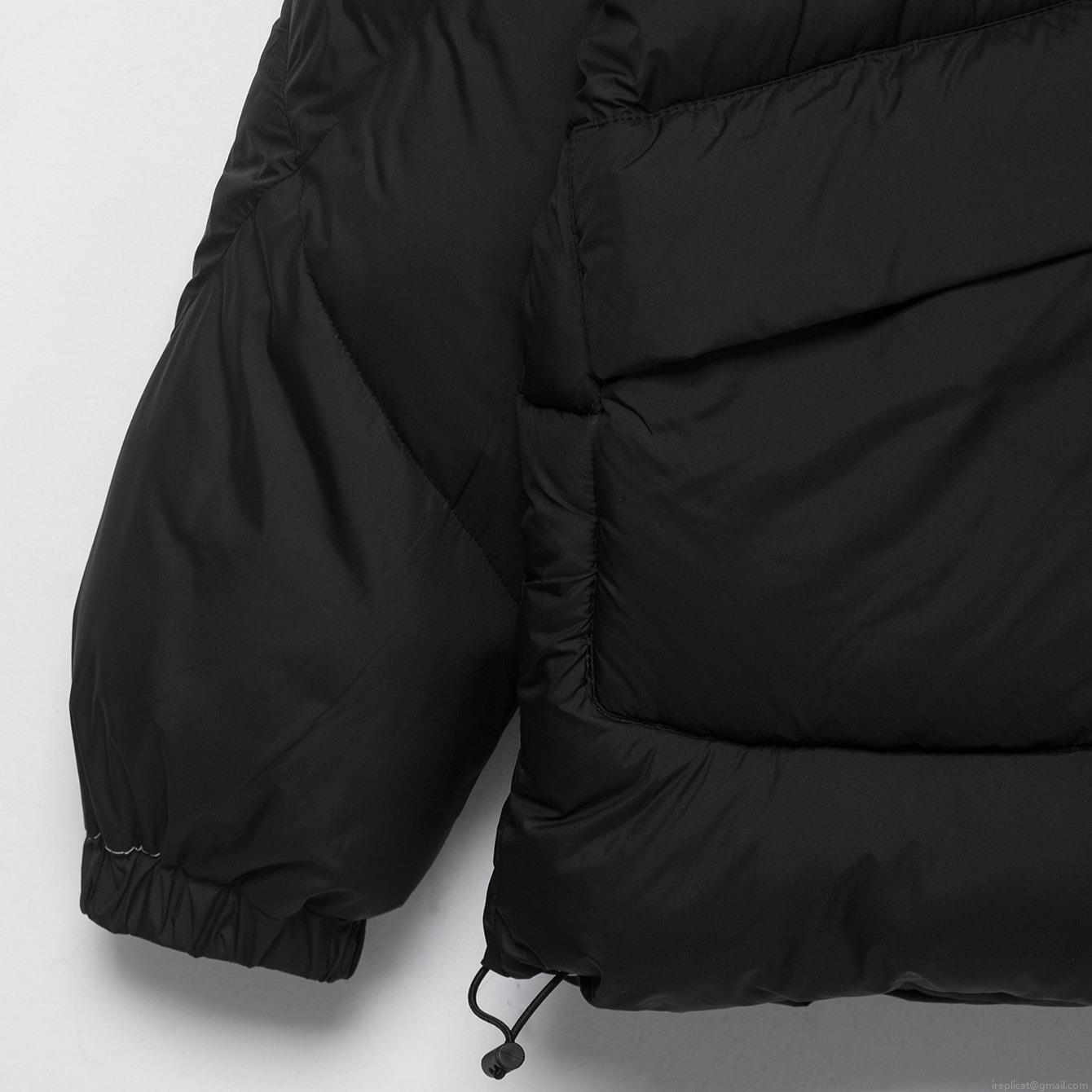 Women's Casual Black Hooded Puffer Jacket Windproof Thickened Quilted Cotton Padded Coat With Pockets For Winter Daily Outdoor