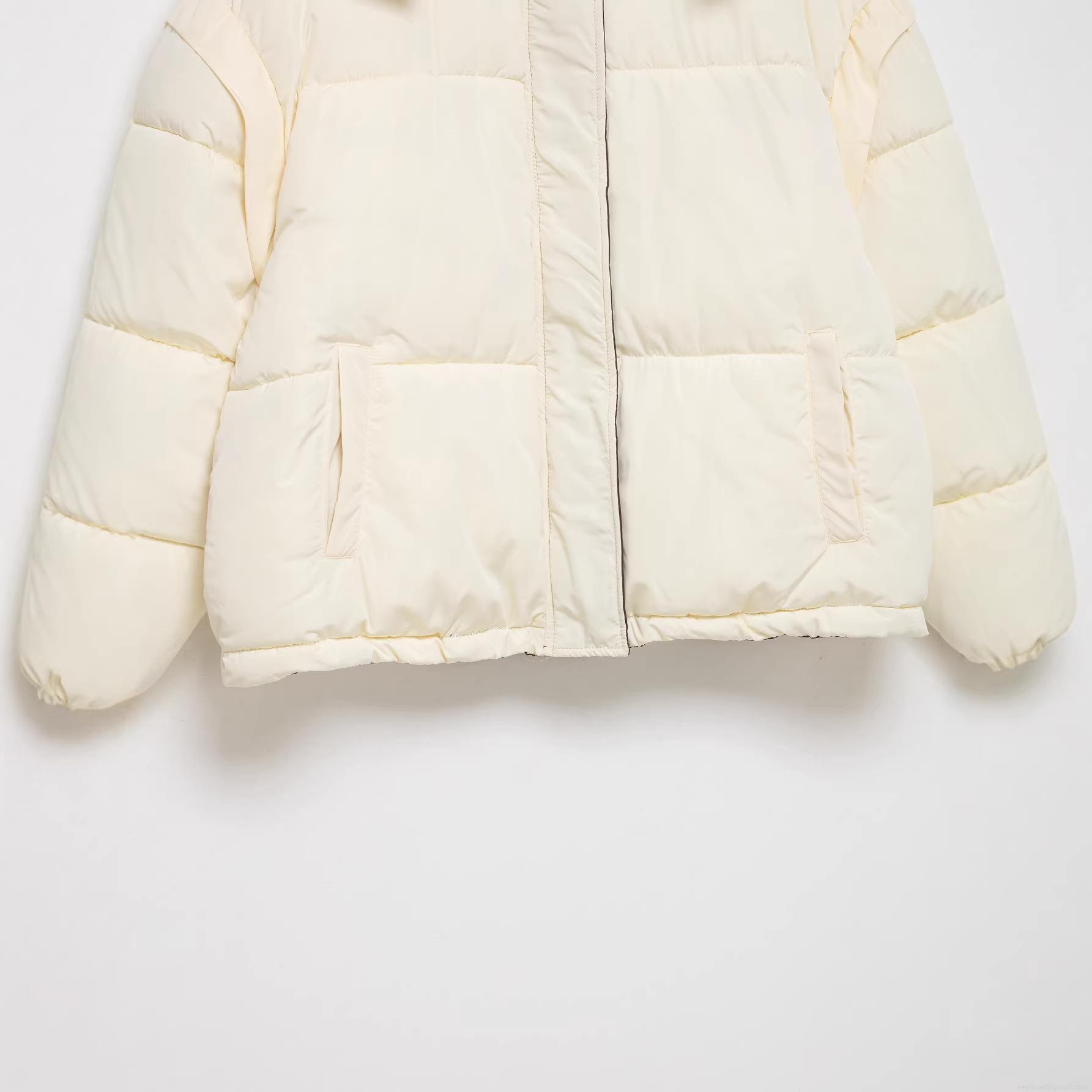 Women's Fashion Hooded Puffer Jacket Contrasting Lining Quilted Cotton-Padded Coat Mid-Length Warm Winter Outerwear For Women