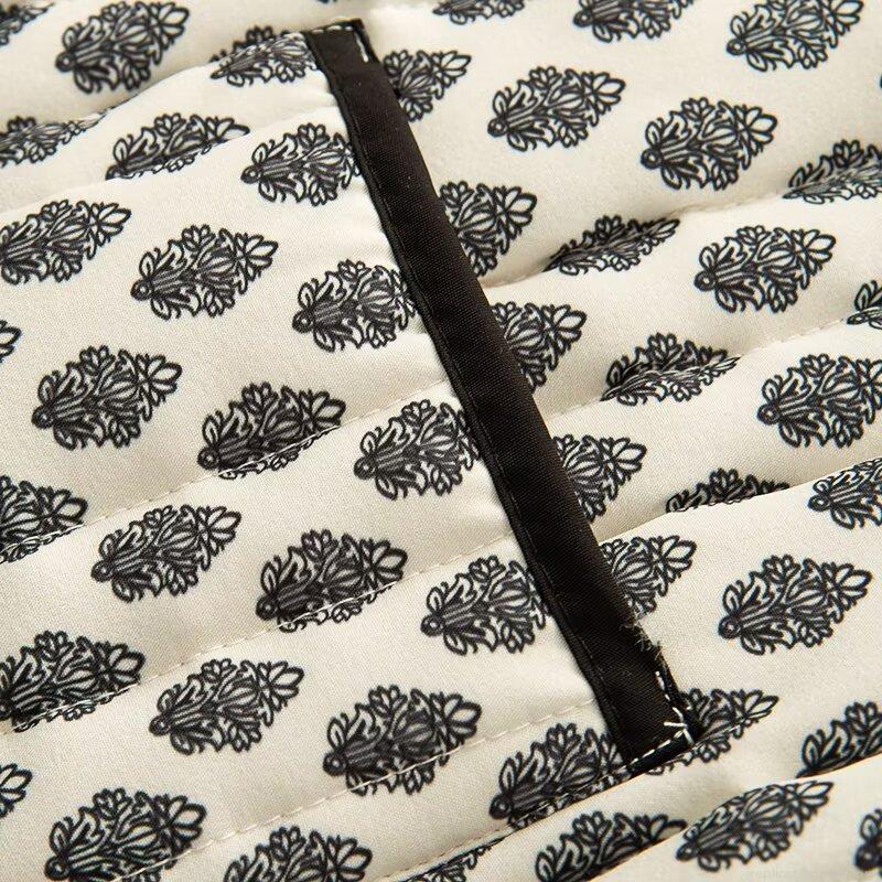 Women's Vintage Floral Print Quilted Jacket Retro Ethnic Style Long Sleeve Single Breasted Cotton Padded Coat For Autumn Winter Casual Outerwear