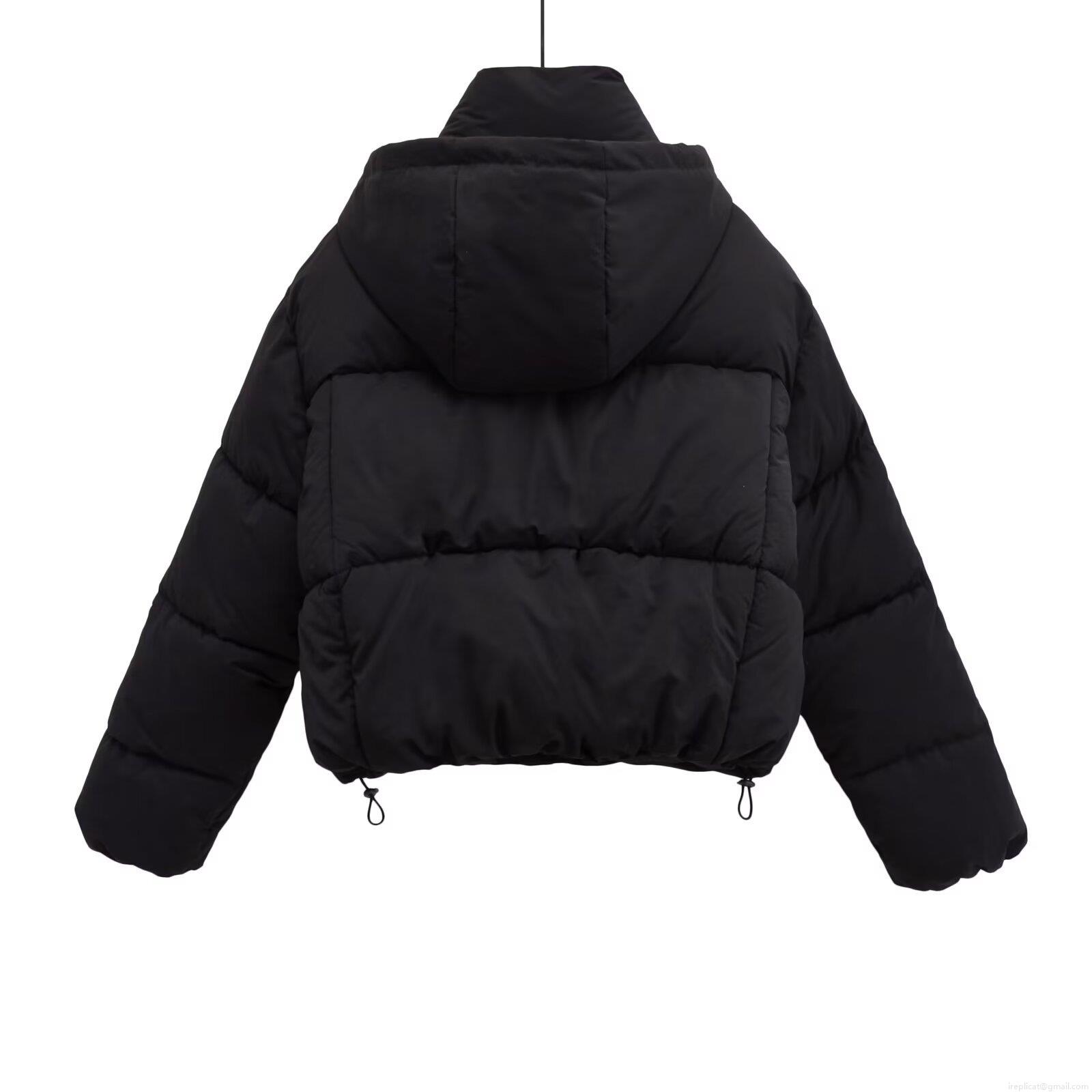Women's Short Hooded Puffer Jacket Thickened Winter Cotton-Padded Coat Solid Color Windproof Warm Outerwear For Women Daily Commute Casual Style