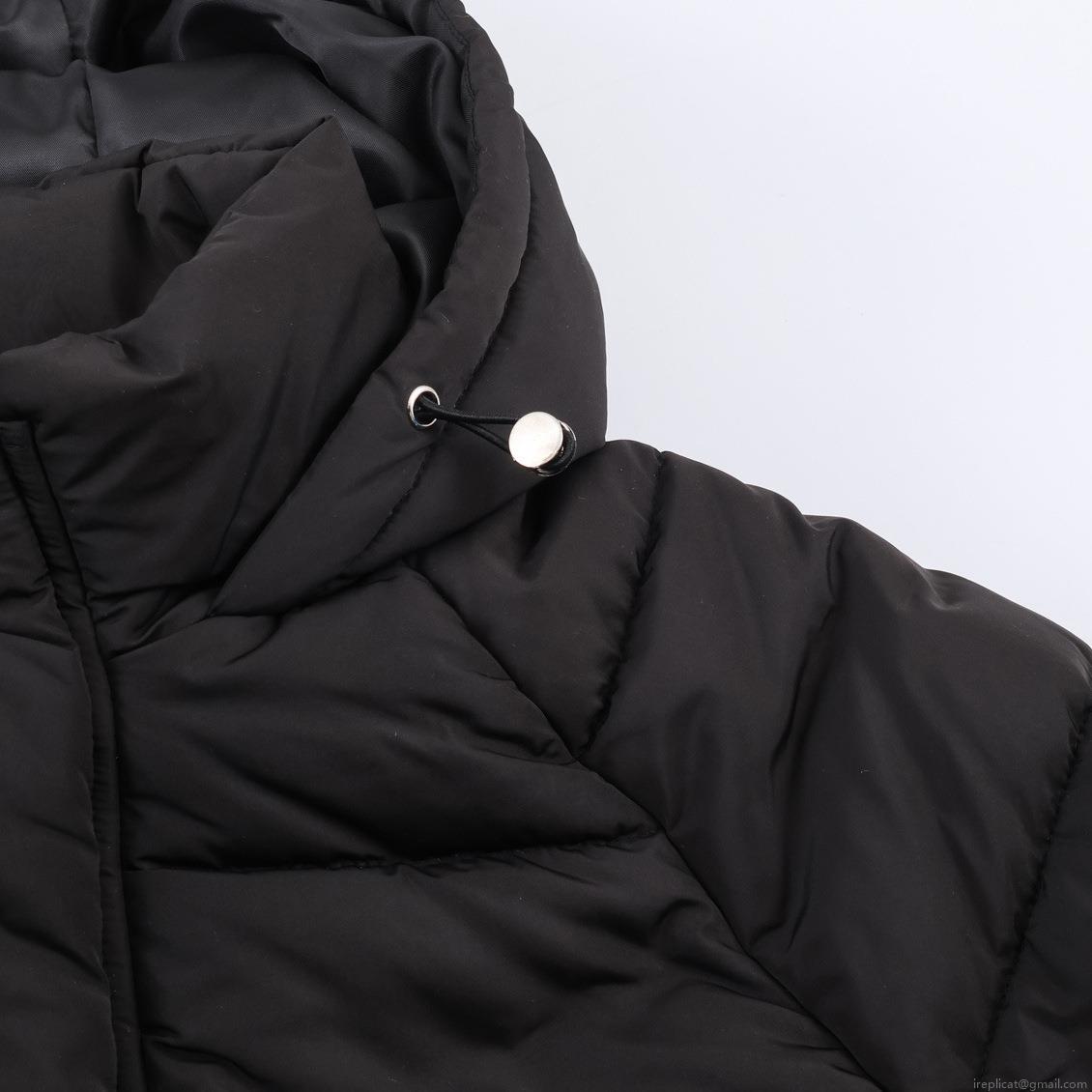 Women's Hooded Puffer Jacket Quilted Polyester Mid Length Drawstring Hem Winter Warm Overcoat Casual Oversized Streetwear Outerwear For Women