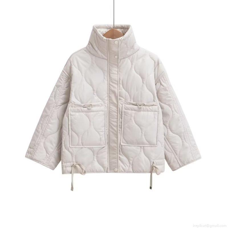 Women's Y2K Quilted Padded Jacket Chenille Polyester Stand Collar Zipper Loose Fit Short Puffer Coat Winter Streetwear Warm Outerwear Clothing