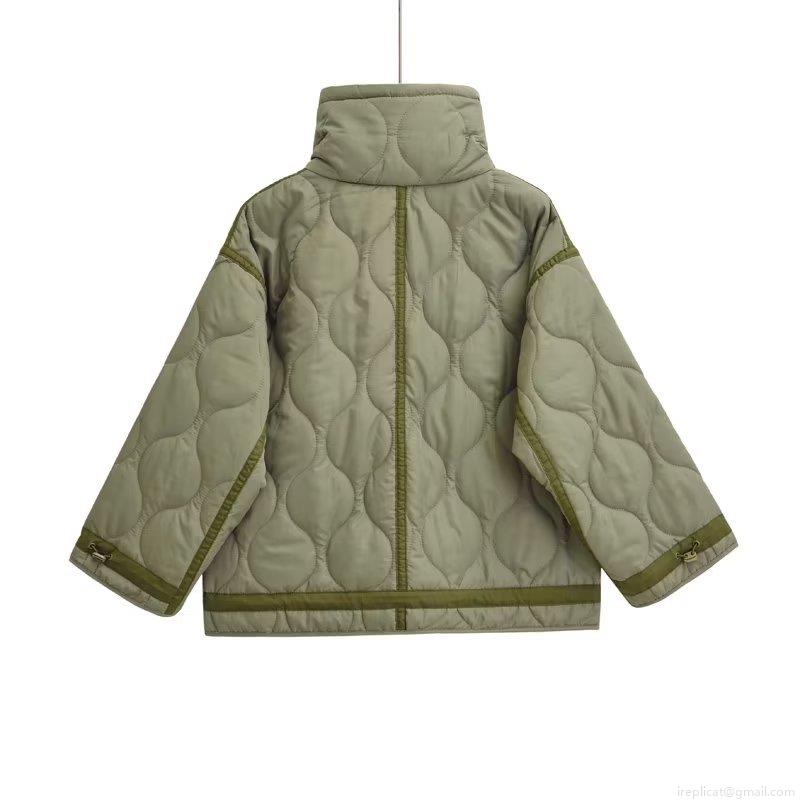 Women's Y2K Quilted Padded Jacket Chenille Polyester Stand Collar Zipper Loose Fit Short Puffer Coat Winter Streetwear Warm Outerwear Clothing