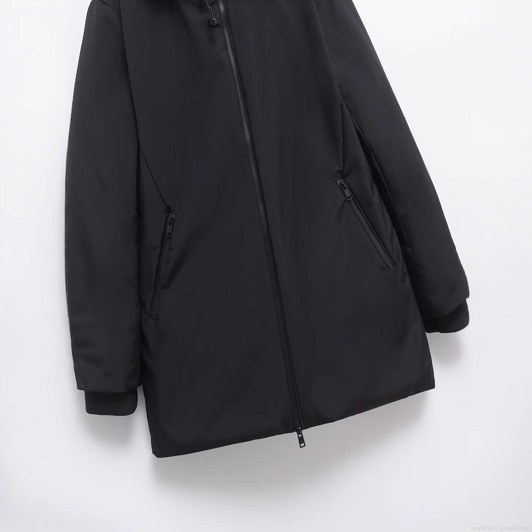 Women's Fashion Padded Parka Jacket Windproof Hooded Puffer Coat With Dual Zipper Mid-length Solid Color Outerwear For Ladies Winter Spring Streetwear