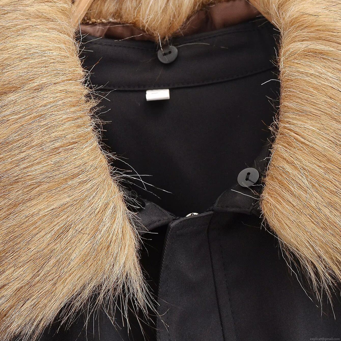 Women Winter Padded Jacket With Faux Fur Collar Polyester Long Sleeve Zipper Streetwear Warm Cotton Coat Outerwear For Ladies