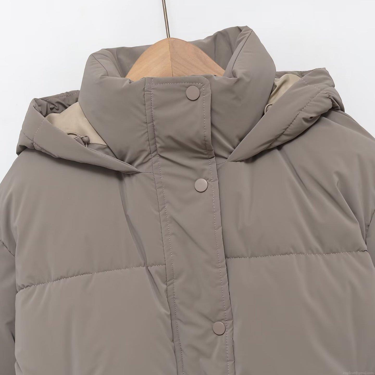 Women's Hooded Padded Jacket Warm Thick Windproof Puffer Outerwear Loose Fit Casual Winter Coat
