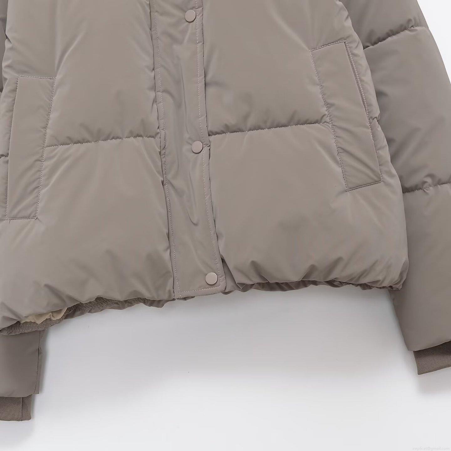 Women's Hooded Padded Jacket Warm Thick Windproof Puffer Outerwear Loose Fit Casual Winter Coat