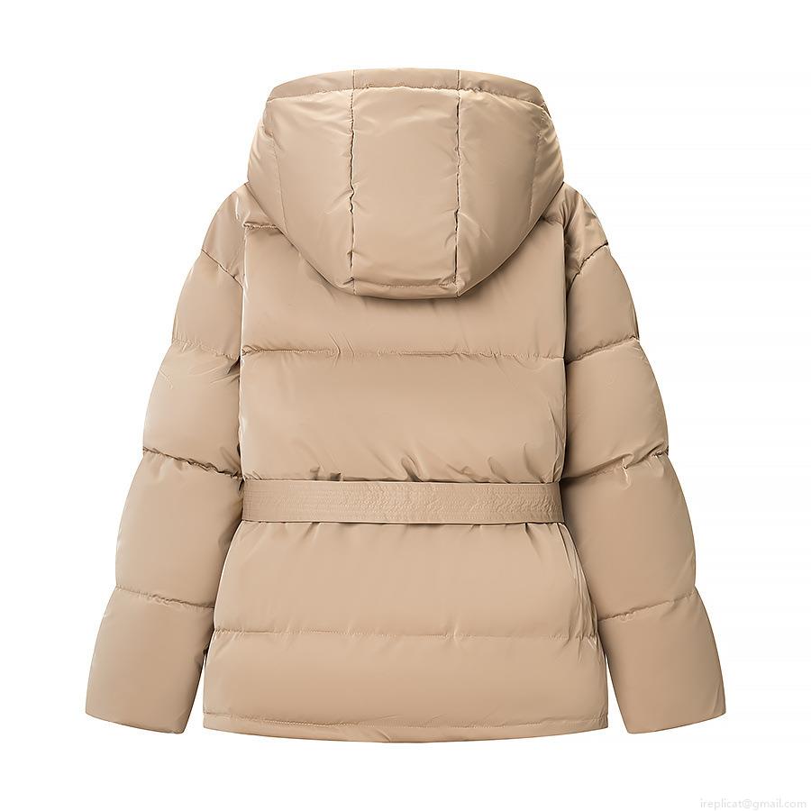 Women's Winter Glossy Puffer Jacket Hooded Windproof Cotton Coat With Belt Solid Color Warm Quilted Outerwear For Ladies Casual Fashion