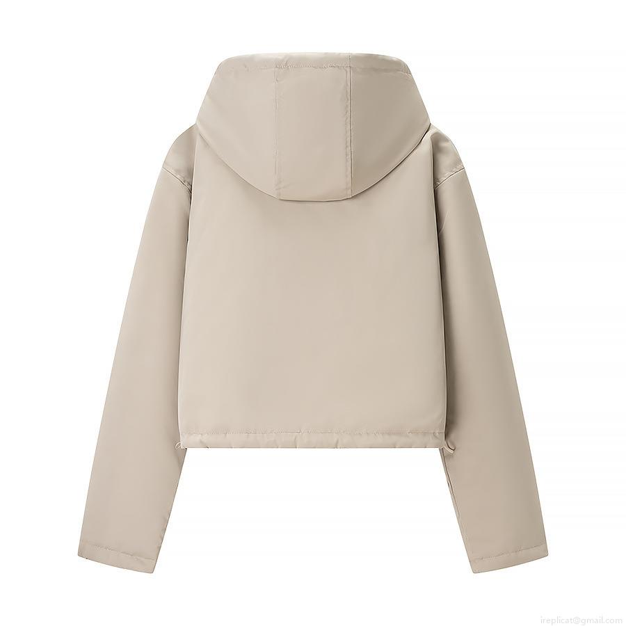 Women's Fashion Casual Hooded Padded Jacket Plaid Lining Metal Buttons Warm Autumn Winter Short Coat Outerwear