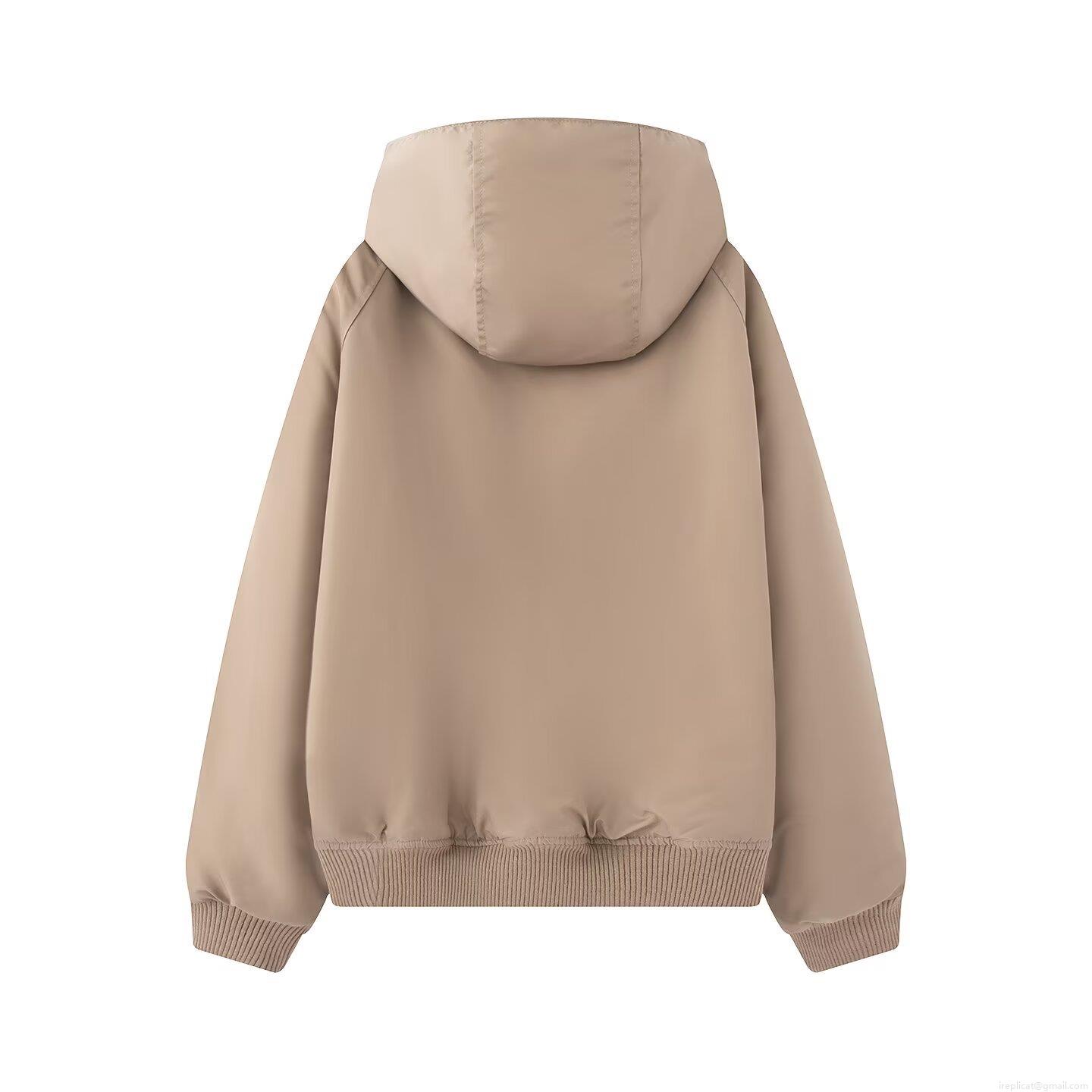Women's Winter Hooded Padded Bomber Jacket With Fleece Lining Thick Warm Oversized Outerwear Casual Zip Up Quilted Coat For Women
