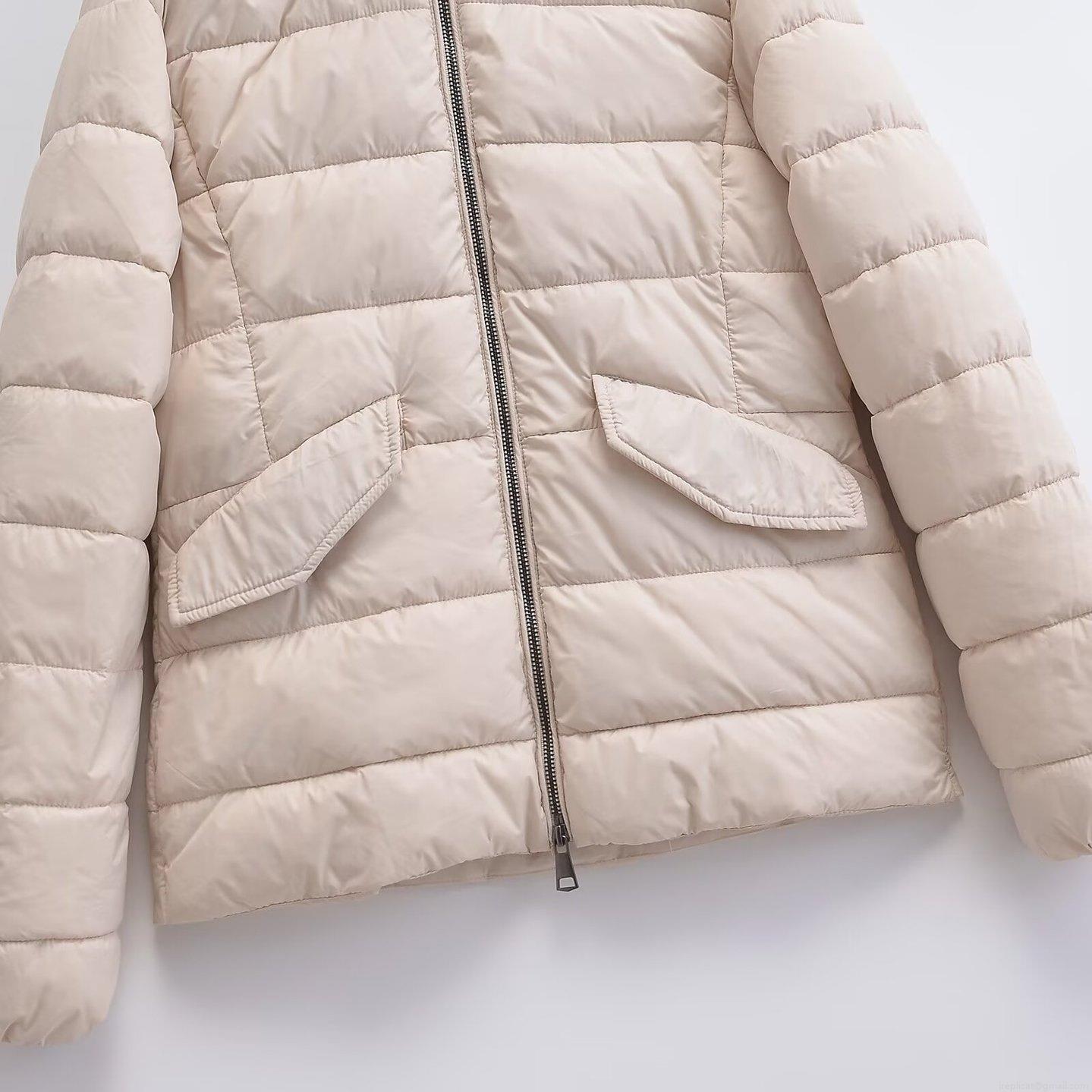 Women's Fashion Casual Quilted Hooded Padded Jacket Short Solid Color Winter Warm Cotton Outerwear For Women Daily Wear Lightweight Windproof Coat